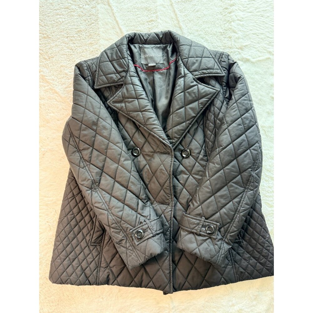 Covington Women's Black Hooded Jacket  Size L